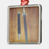 Gladius-Muster-Schwert Silbernes Ornament (Links)