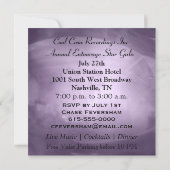 Gladmoore Plum Elegante Party Einladung (Rückseite)