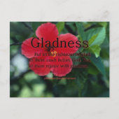 Gladness Psalm 68-3 Postkarte (Vorderseite)