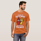 GLADO KETCHUP MIT EINIGEN FREUNDEN Ketchup Senf fü T-Shirt (Vorne ganz)