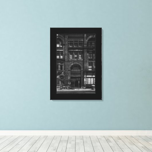 Gladstone Hotel No 3 with Border Leinwanddruck (Insitu (Holzboden))