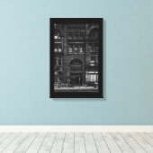 Gladstone Hotel Nr. 3 mit Rand Leinwanddruck (Insitu (Holzboden))
