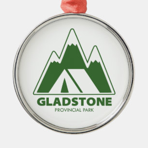 Gladstone Provincial Park Berge Camping Ornament Aus Metall