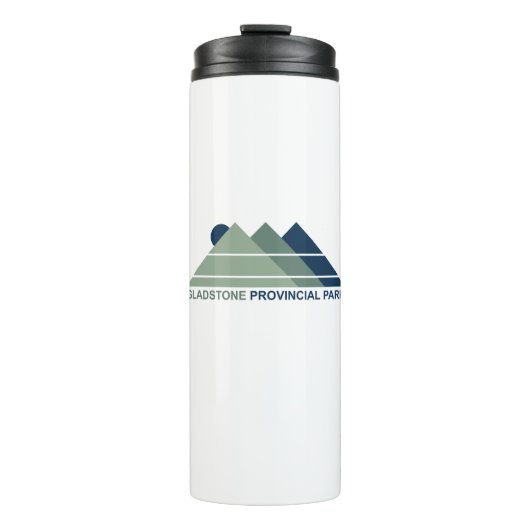 Gladstone Provincial Park Mountain Sun Thermosbecher (Vorderseite)