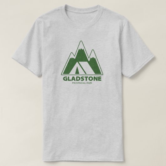 Gladstone Provincial Park Mountains Camping T-Shirt (Design vorne)