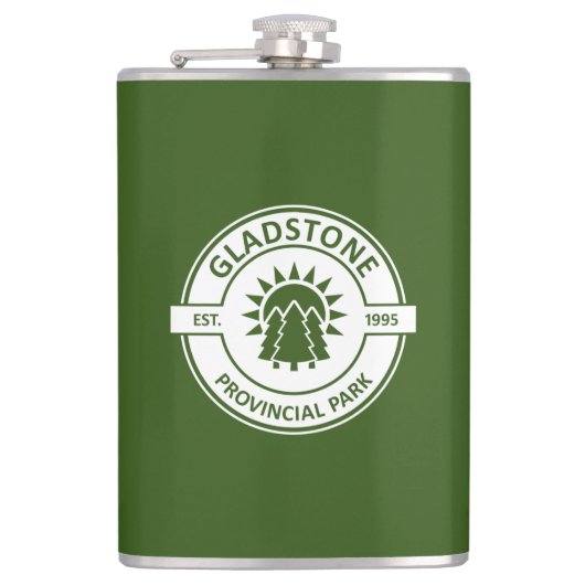 Gladstone Provincial Park Sun Trees Flachmann (Vorderseite)