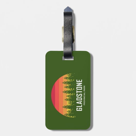 Gladstone Provinzpark Gepäckanhänger (Rückseite vertikal)