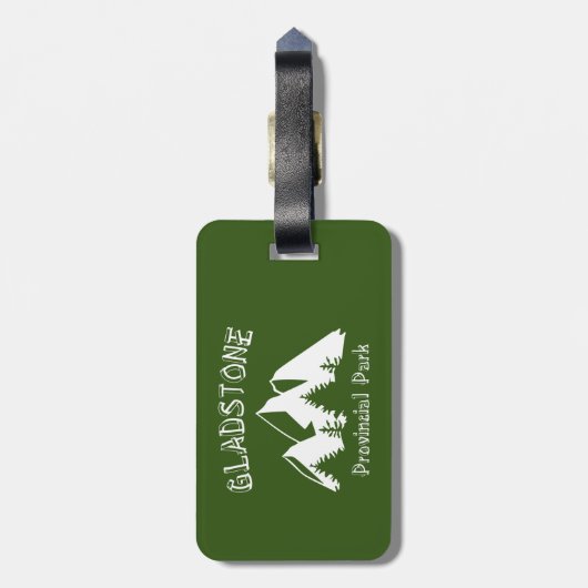Gladstone Provinzpark Gepäckanhänger (Rückseite vertikal)