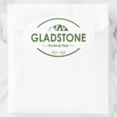 Gladstone Provinzpark Ovaler Aufkleber (Tasche)