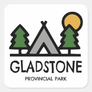 Gladstone Provinzpark Quadratischer Aufkleber