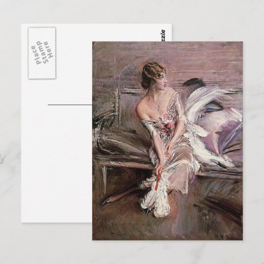 Gladys Deacon - Boldini Postkarte (Vorne/Hinten)