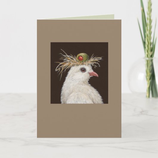 Gladys die Taubenkarte Karte (Vorderseite)