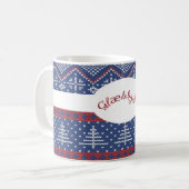 Glaedelig Jul Christmas Sweater Strick Kaffeetasse (Vorderseite Links)