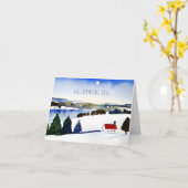 Glædelig jul., Dänisch Karte (Gelbe Blume)