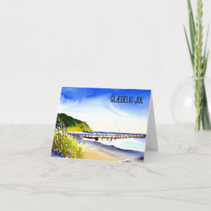 Glædelig jul., Dänisch Karte