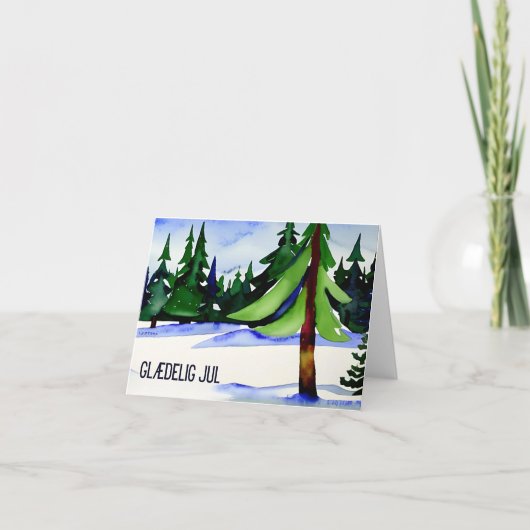 Glædelig jul., Dänisch Karte (Vorderseite)