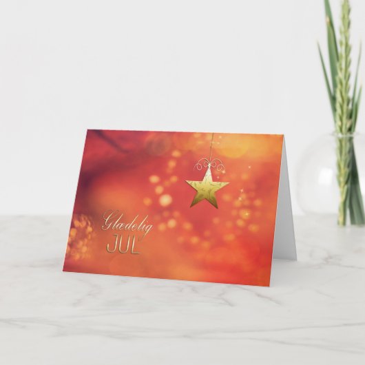 Glædelig jul., Frohe Weihnachten in Dänisch, Star (Vorderseite)