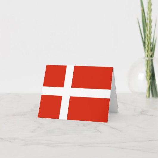 Glædelig Jul mit Dannebrog Feiertagskarte (Vorderseite)