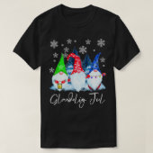 Glaedelig Jul Nordic Gnomes Tomte Nisse Danish Chr T-Shirt (Design vorne)
