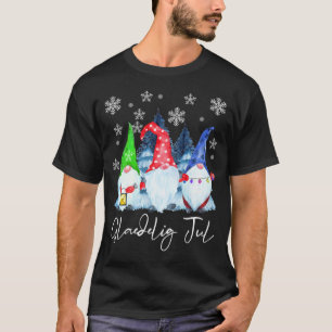 Glaedelig Jul Nordic Gnomes Tomte Nisse Danish T-Shirt