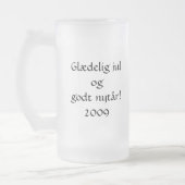 Glædelig Jul og Godt Nytår! Mattglas Bierglas (Links)