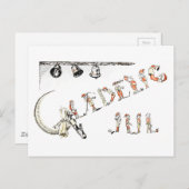 Glæig Jul Tomte Postkarte (Vorne/Hinten)