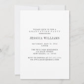 Glam 2021 Abschluss Foto Einladungen (Rückseite)