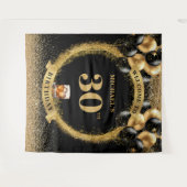 Glam 30. Man Birthday Whiskey Celebration Display Wandteppich (Vorderseite (Horizontal))
