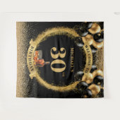 Glam 30. Man Birthday Whiskey Party Hintergrund Wandteppich (Vorderseite (Horizontal))