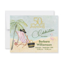 Glam 50 & Fabulous Beach Scene Party