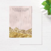 Glam Abstrakt Pink Gold Ohring Display Cards (Schreibtisch)