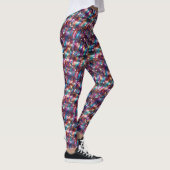 Glam Abstraktes Lila Gold Parco Civico-Ciani Leggings (Rechts)