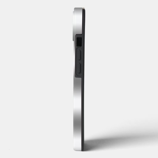 Glam Agate Geode Metallischer Silbername Aquamarin Case-Mate iPhone Hülle (Rückseite / Links)