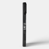 Glam Agate Geode Metallischer Silberschwarzer Name Case-Mate iPhone Hülle (Rückseite / Rechts)