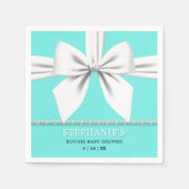 Glam Aqua Aquamarin Elegante Extravagante Tiffany  Serviette (Vorderseite)