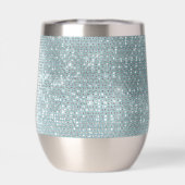 Glam Aqua Glitzy Silver Sparkle (Rückseite)