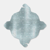 Glam Aqua Glitzy Silver Sparkle Geschenkschachtel (Ungefaltet)