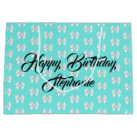 Glam Aqua Individuelle Name Tiffany Theme White Bo