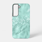 Glam Aqua Samsung Galaxy Hülle (Rückseite)