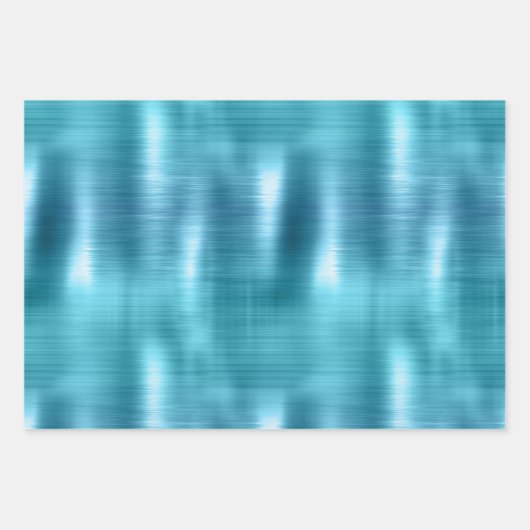 Glam Aqua Tropical Glitzer Blätter (Vorderseite 2)