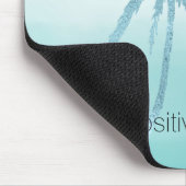 Glam Aqua Tropical Palm Tree Ombre Mousepad (Ecke)
