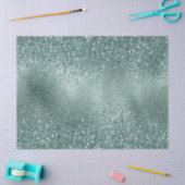 Glam Aquamarin Aqua Pine Green Glitzy Glitzer Seidenpapier (Basteln)