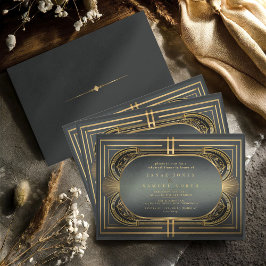 Glam Art Deco Hochzeit Probe Dinner ID1033