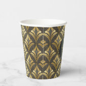 Glam Art Deco Muster Wedding ID1033 Pappbecher (Rechts)