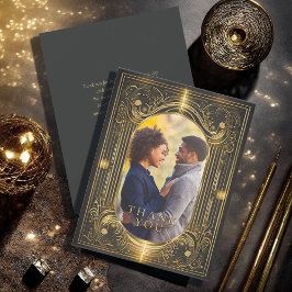 Glam Art Deco Vielen Dank, ID1033 Dankeskarte