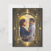 Glam Art Deco Vielen Dank, ID1033 Dankeskarte (Vorderseite)