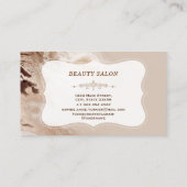 Glam Aurum Marble Geometric Form Makeup Artist Visitenkarte (Rückseite)