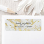 Glam aus weißem und goldfarbenem Marmor Elegant Mo (Insitu)