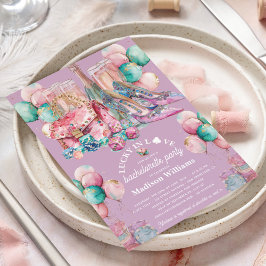 Glam Bachelorette Casino Party Einladung