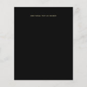 Glam BAT MITZVAH Girly GOLD Glitzer Tierdruck (Rückseite)